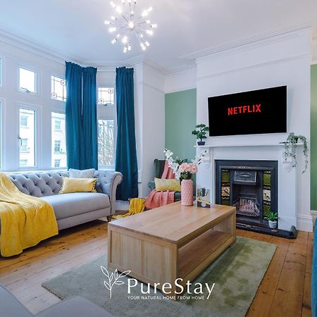 Incredible - Five Bedroom - 7 Actual Beds - 6 Bathroom House By Purestay - Central Bath With Parking Bagian luar foto