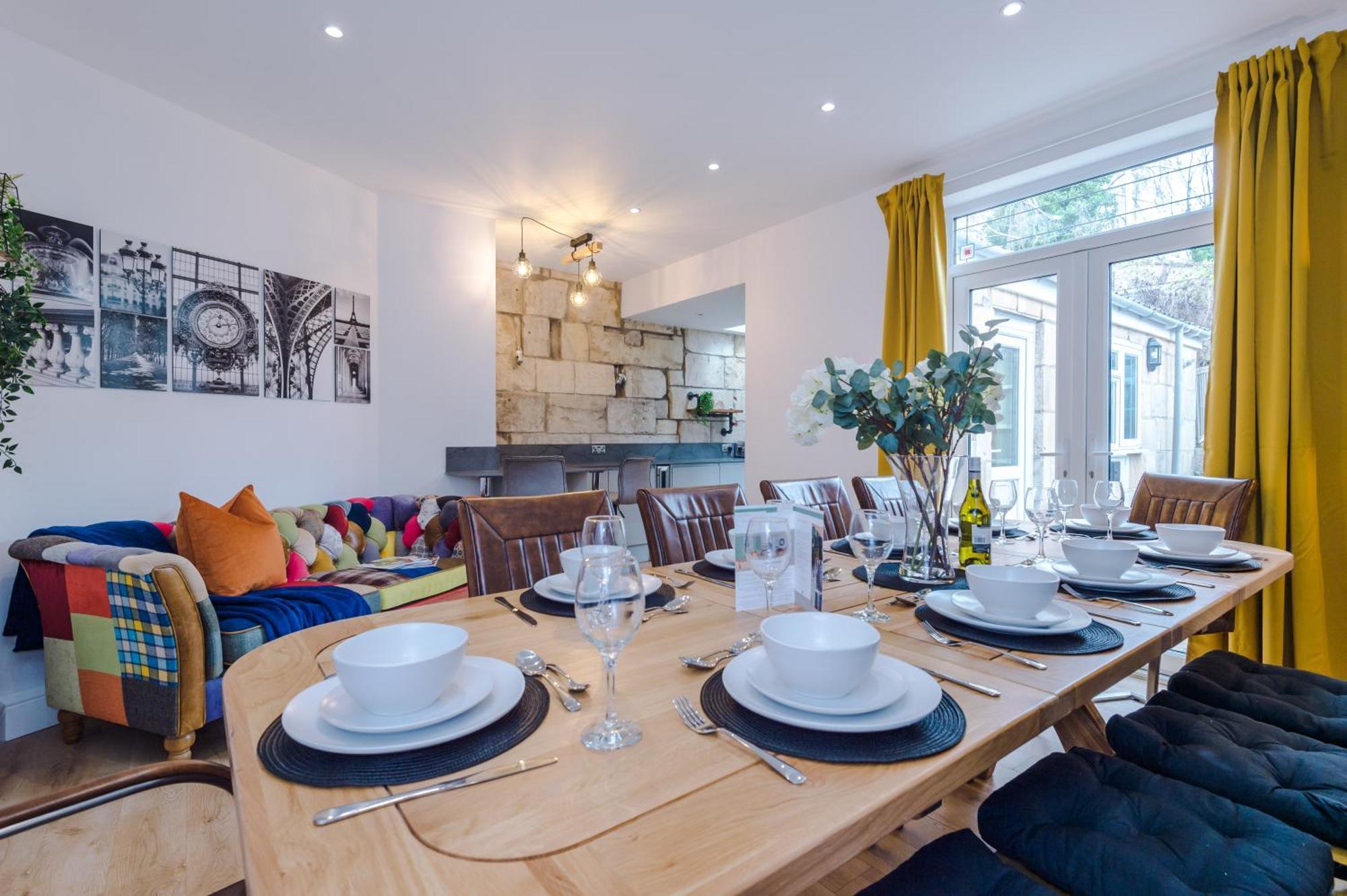 Incredible - Five Bedroom - 7 Actual Beds - 6 Bathroom House By Purestay - Central Bath With Parking Bagian luar foto