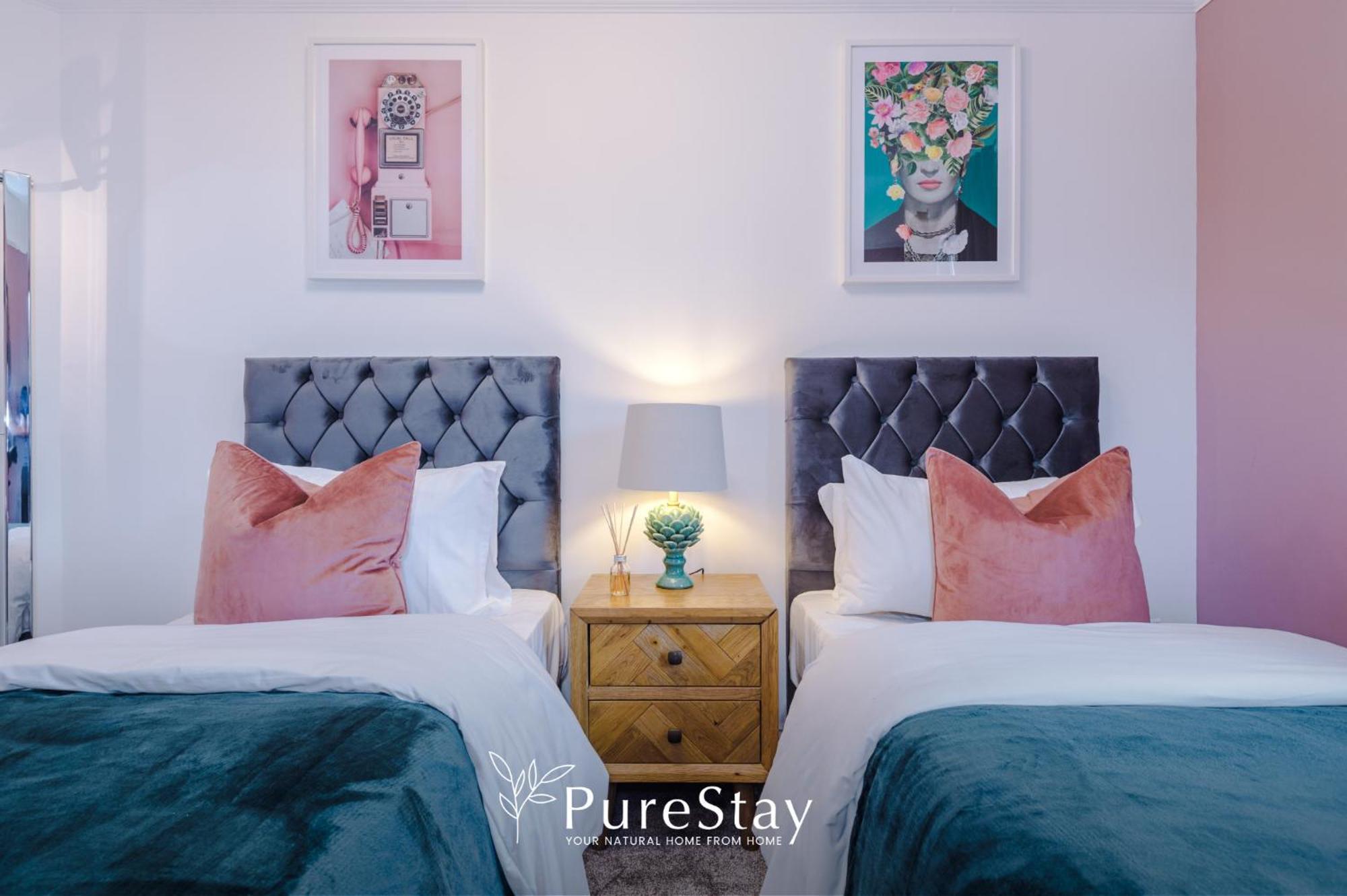 Incredible - Five Bedroom - 7 Actual Beds - 6 Bathroom House By Purestay - Central Bath With Parking Bagian luar foto