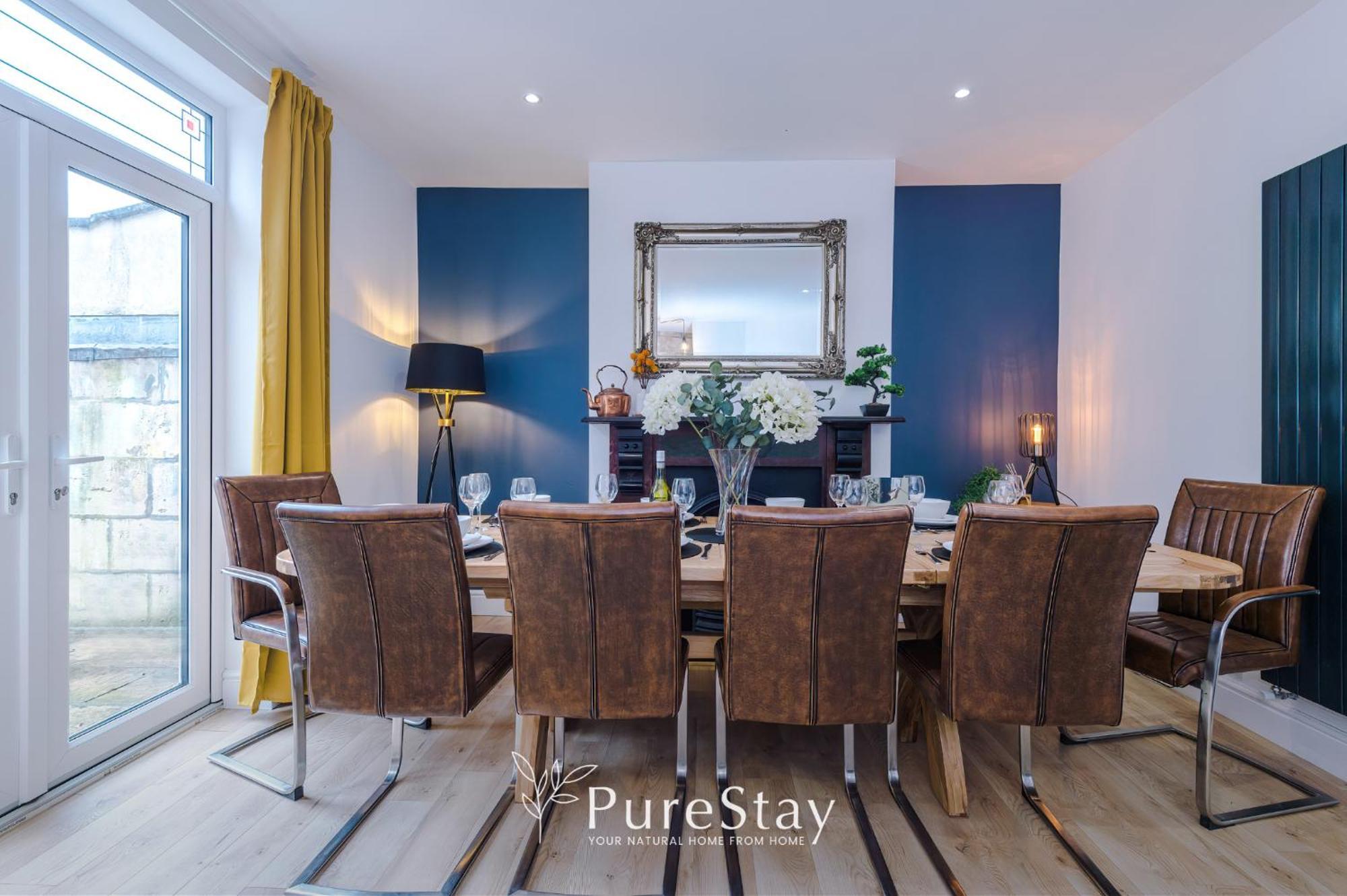 Incredible - Five Bedroom - 7 Actual Beds - 6 Bathroom House By Purestay - Central Bath With Parking Bagian luar foto